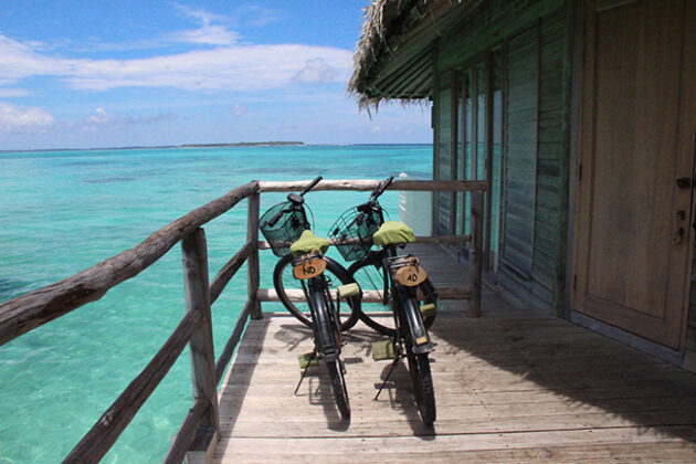 bicicletas six senses laamu maldivas