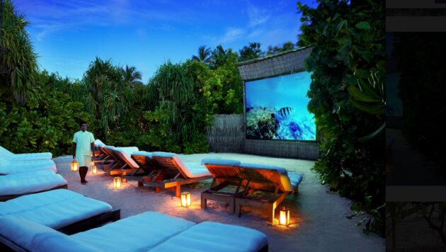 cinema open air six senses laamu maldivas